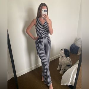 Banana Republic Striped Jumpsuit